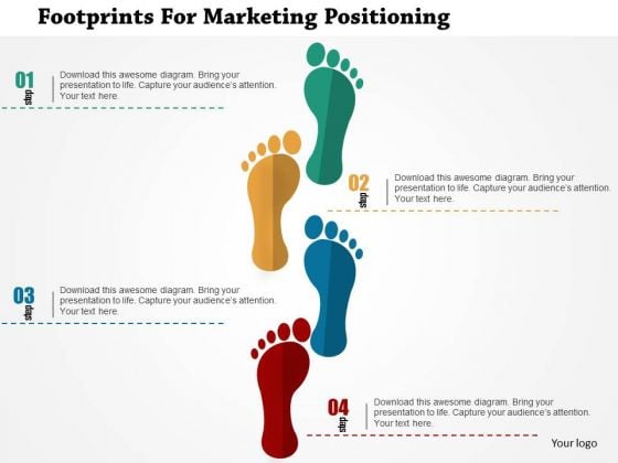 Business Diagram Footprints For Marketing Positioning Presentation Template Business Diagram Footprints For Marketing Positioning Presentation Template