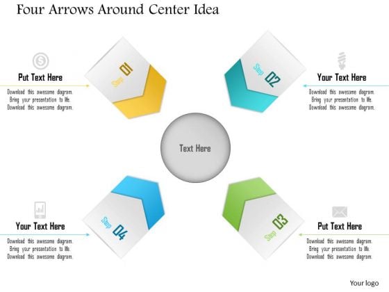 Business Diagram Four Arrows Around Center Idea Presentation Template Business Diagram Four Arrows Around Center Idea Presentation Template