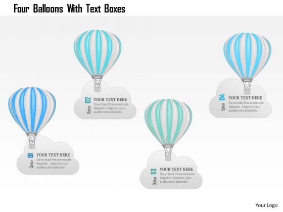 Business Diagram Four Balloons With Text Boxes PowerPoint Template Business Diagram Four Balloons With Text Boxes PowerPoint Template