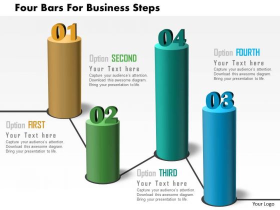 Business Diagram Four Bars For Business Steps Presentation Template Business Diagram Four Bars For Business Steps Presentation Template