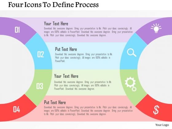 Business Diagram Four Icons To Define Process Presentation Template Business Diagram Four Icons To Define Process Presentation Template