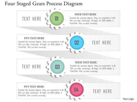 Business Diagram Four Staged Gears Process Diagram Presentation Template Business Diagram Four Staged Gears Process Diagram Presentation Template