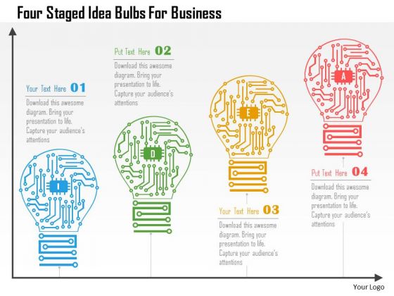 Business Diagram Four Staged Idea Bulbs For Business Presentation Template Business Diagram Four Staged Idea Bulbs For Business Presentation Template