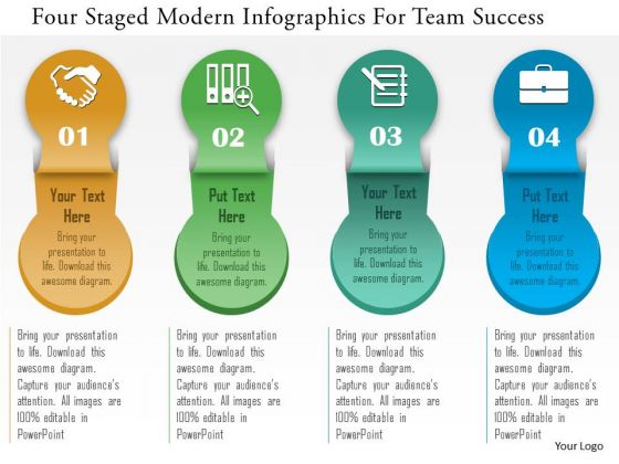 Business Diagram Four Staged Modern Infographics For Team Success Presentation Template Business Diagram Four Staged Modern Infographics For Team Success Presentation Template