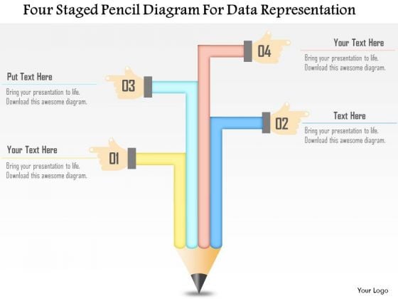 Business Diagram Four Staged Pencil Diagram For Data Representation Presentation Template Business Diagram Four Staged Pencil Diagram For Data Representation Presentation Template