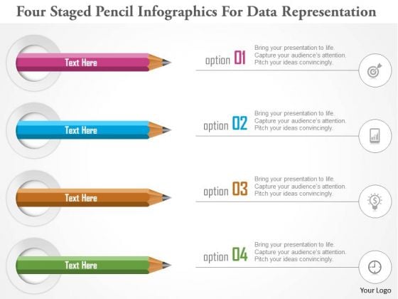 Business Diagram Four Staged Pencil Infographics For Data Representation PowerPoint Template Business Diagram Four Staged Pencil Infographics For Data Representation PowerPoint Template