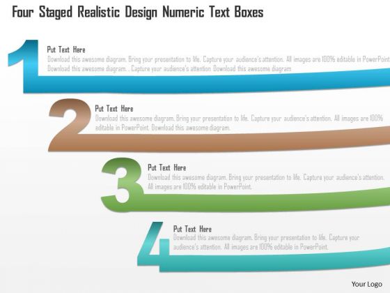 Business Diagram Four Staged Realistic Design Numeric Text Boxes PowerPoint Template Business Diagram Four Staged Realistic Design Numeric Text Boxes PowerPoint Template