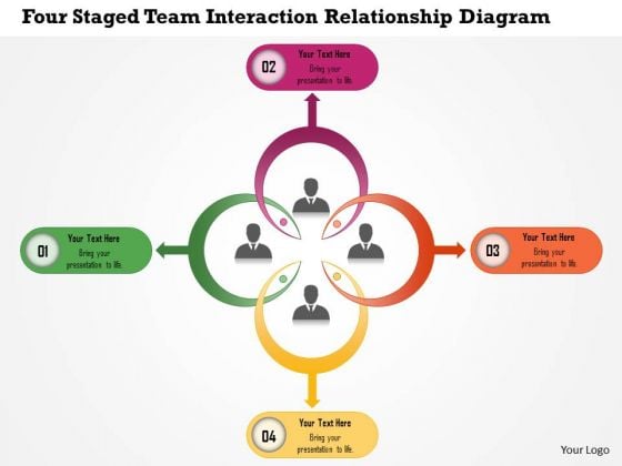 Business Diagram Four Staged Team Interaction Relationship Diagram Presentation Template Business Diagram Four Staged Team Interaction Relationship Diagram Presentation Template