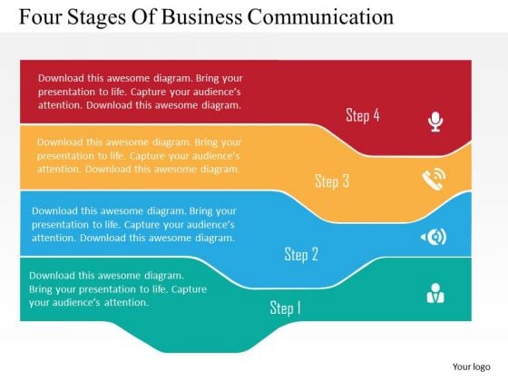 Business Diagram Four Stages Of Business Communication Presentation Template Business Diagram Four Stages Of Business Communication Presentation Template