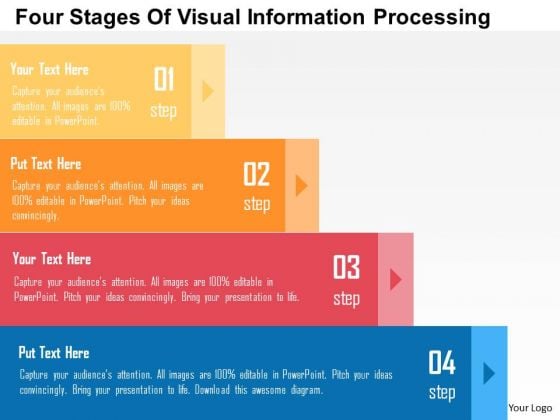 Business Diagram Four Stages Of Visual Information Processing Presentation Template Business Diagram Four Stages Of Visual Information Processing Presentation Template