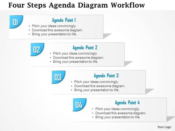 Business Diagram Four Steps Agenda Diagram Workflow Presentation Template Business Diagram Four Steps Agenda Diagram Workflow Presentation Template