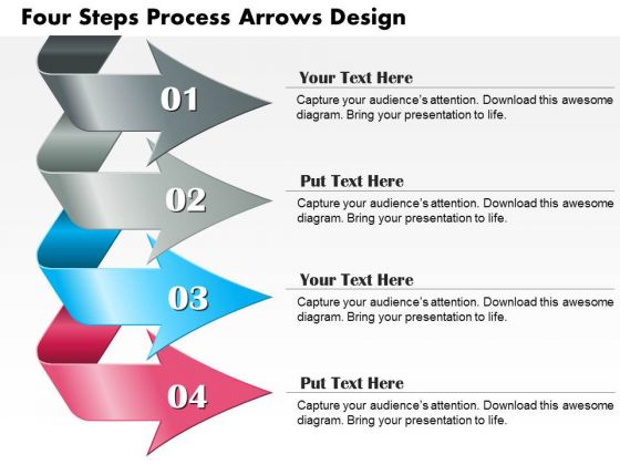 Business Diagram Four Steps Process Arrows Design Presentation Template Business Diagram Four Steps Process Arrows Design Presentation Template