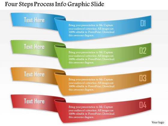 Business Diagram Four Steps Process Info Graphic Slide Presentation Template Business Diagram Four Steps Process Info Graphic Slide Presentation Template