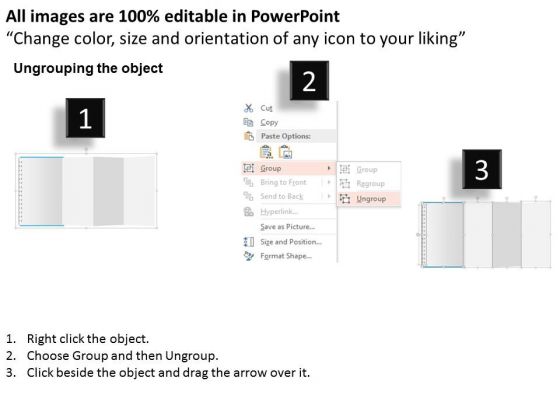 business_diagram_four_text_boxes_with_linear_flow_presentation_template_2