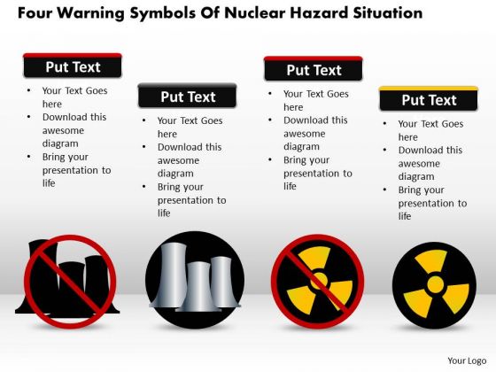 Business Diagram Four Warning Symbols Of Nuclear Hazard Situation Presentation Template Business Diagram Four Warning Symbols Of Nuclear Hazard Situation Presentation Template