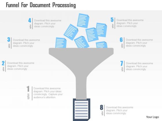Business Diagram Funnel For Document Processing Presentation Template Business Diagram Funnel For Document Processing Presentation Template