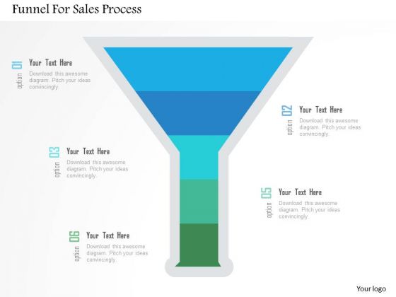 Business Diagram Funnel For Sales Process Presentation Template Business Diagram Funnel For Sales Process Presentation Template