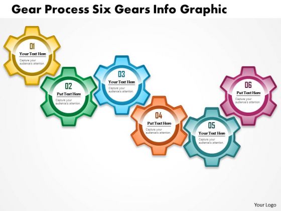 Business Diagram Gear Process Six Gears Info Graphic Presentation Template Business Diagram Gear Process Six Gears Info Graphic Presentation Template
