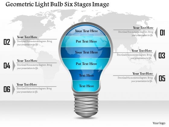 Business Diagram Geometric Light Bulb Six Stages Image Presentation Template Business Diagram Geometric Light Bulb Six Stages Image Presentation Template