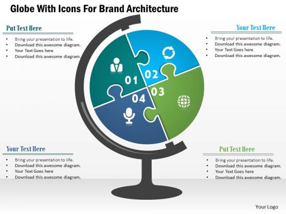 Business Diagram Globe With Icons For Brand Architecture Presentation Template Business Diagram Globe With Icons For Brand Architecture Presentation Template