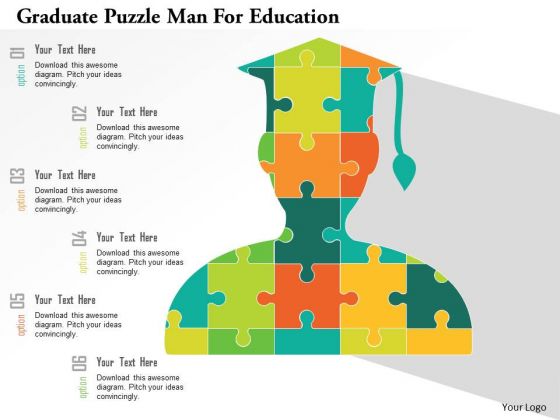 Business Diagram Graduate Puzzle Man For Education Presentation Template Business Diagram Graduate Puzzle Man For Education Presentation Template