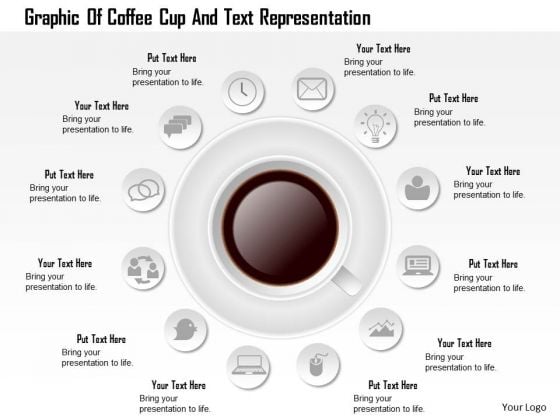 Business Diagram Graphic Of Coffee Cup And Text Representation Presentation Template Business Diagram Graphic Of Coffee Cup And Text Representation Presentation Template