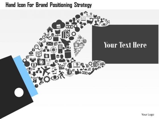 Business Diagram Hand Icon For Brand Positioning Strategy Presentation Template Business Diagram Hand Icon For Brand Positioning Strategy Presentation Template