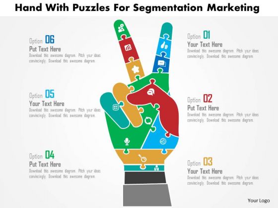 Business Diagram Hand With Puzzles For Segmentation Marketing Presentation Template Business Diagram Hand With Puzzles For Segmentation Marketing Presentation Template