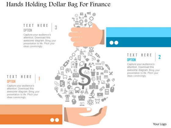 Business Diagram Hands Holding Dollar Bag For Finance Presentation Template Business Diagram Hands Holding Dollar Bag For Finance Presentation Template