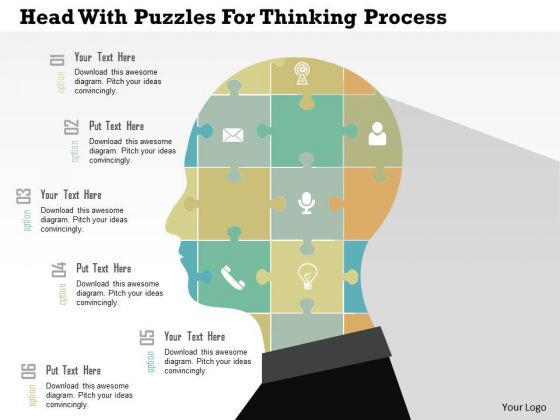 Business Diagram Head With Puzzles For Thinking Process Presentation Template Business Diagram Head With Puzzles For Thinking Process Presentation Template