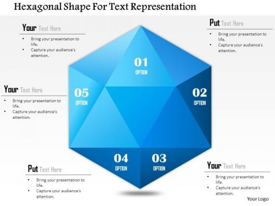 Business Diagram Hexagonal Shape For Text Representation Presentation Template Business Diagram Hexagonal Shape For Text Representation Presentation Template