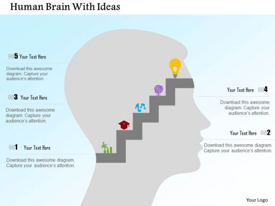 Business Diagram Human Brain With Ideas Presentation Template Business Diagram Human Brain With Ideas Presentation Template