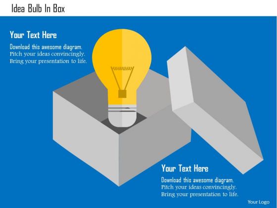 Business Diagram Idea Bulb In Box Presentation Template Business Diagram Idea Bulb In Box Presentation Template