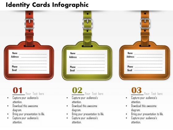 Business Diagram Identity Cards Infographic Presentation Template