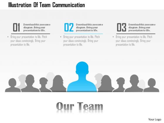 Business Diagram Illustration Of Team Communication Presentation Template Business Diagram Illustration Of Team Communication Presentation Template