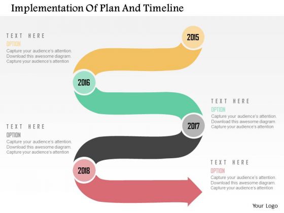 business diagram implementation of plan and timeline implementation timeline template