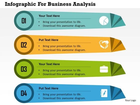 Business Diagram Infographic For Business Analysis Presentation Template
