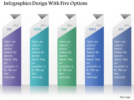 Business Diagram Infographics Design With Five Options Presentation Template Business Diagram Infographics Design With Five Options Presentation Template