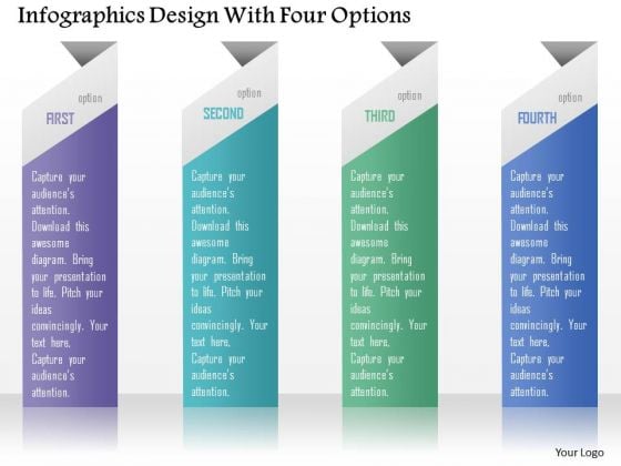 Business Diagram Infographics Design With Four Options Presentation Template Business Diagram Infographics Design With Four Options Presentation Template