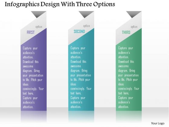 Business Diagram Infographics Design With Three Options Presentation Template Business Diagram Infographics Design With Three Options Presentation Template