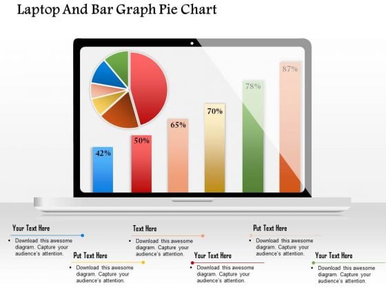 Business Diagram Laptop And Bar Graph Pie Chart Presentation Template Business Diagram Laptop And Bar Graph Pie Chart Presentation Template