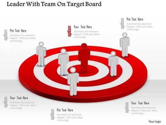 Business Diagram Leader With Team On Target Board Presentation Template Business Diagram Leader With Team On Target Board Presentation Template