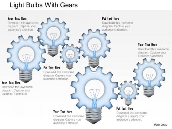 Business Diagram Light Bulbs With Gears Presentation Template Business Diagram Light Bulbs With Gears Presentation Template