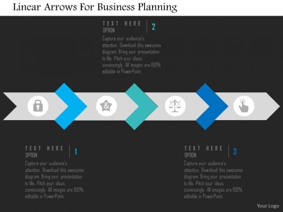 Business Diagram Linear Arrows For Business Planning Presentation Template Business Diagram Linear Arrows For Business Planning Presentation Template