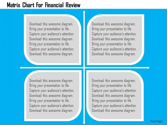 business diagram matrix chart for financial review presentation business diagram matrix chart for financial review presentation, Presentation templates