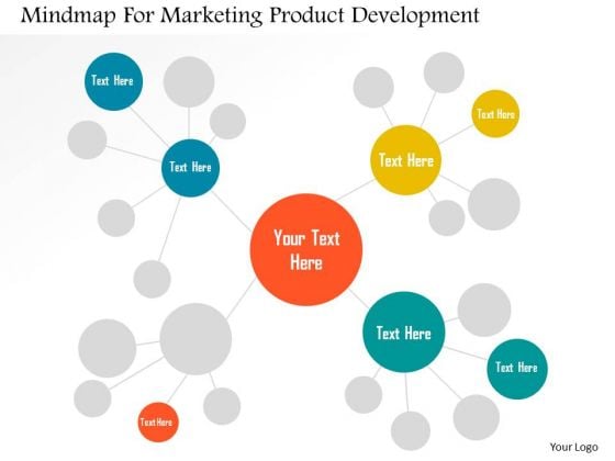 Business Diagram Mindmap For Marketing Product Development Presentation Template