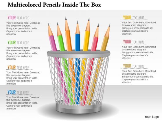 Business Diagram Multicolored Pencils Inside The Box Presentation Template Business Diagram Multicolored Pencils Inside The Box Presentation Template