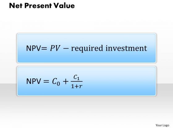 Business Diagram Net Present Value PowerPoint Ppt Presentation