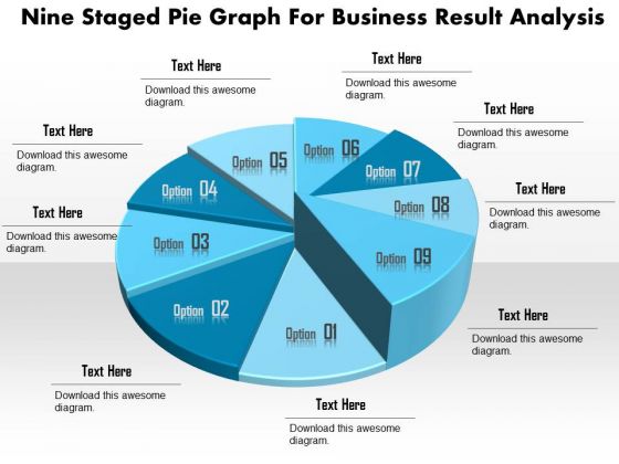 Business Diagram Nine Staged Pie Graph For Business Result Analysis Presentation Template Business Diagram Nine Staged Pie Graph For Business Result Analysis Presentation Template