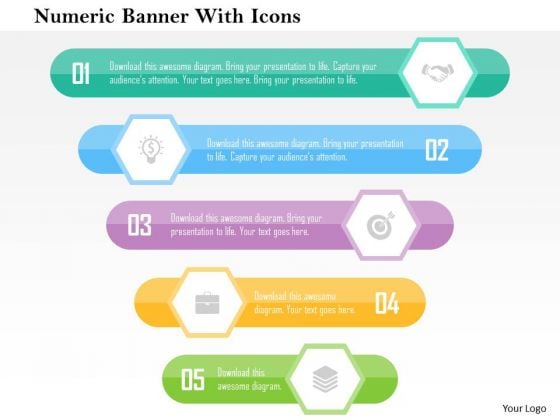 Business Diagram Numeric Banner With Icons Presentation Template Business Diagram Numeric Banner With Icons Presentation Template